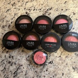 LAURA GELLER 8-Piece BLUSH Lot Set BAKED BLUSH N BRIGHTEN / BAKED GELATO WOW!!!